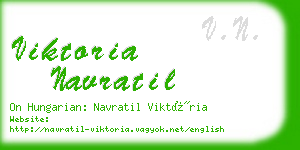 viktoria navratil business card